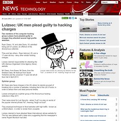 Lulzsec: UK men plead guilty to hacking charges
