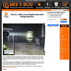 1000 Lumen Maglite Mod with Voltage Monitor