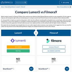 Lumen5 vs Filmora9 2020 Comparison