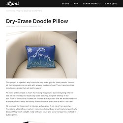 Dry-Erase Doodle Pillow