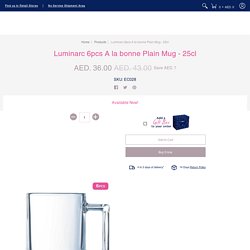 Luminarc 6pcs A la bonne Plain Mug - 25cl