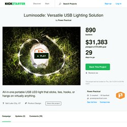 Luminoodle: Versatile USB Lighting Solution by Power Practical