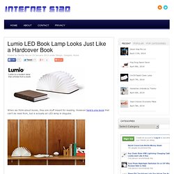 Lumio LED Book Lamp Looks Just Like a Hardcover Book - Internet Siao
