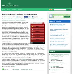 Lumoback patch and app to track posture