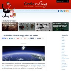 LUNA RING: Solar Energy from the Moon