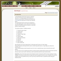 Photoshop Training - Old Poster tutorial (part 1/9)