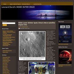 NASA Lunar Orbiter Spots China’s Micro-satellite Impact Site