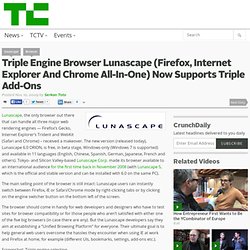 Triple Engine Browser Lunascape (Firefox, Internet Explorer And