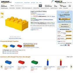 Lego Lunch Box 8 Yellow: Amazon.co.uk: Kitchen & Home