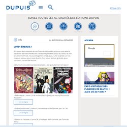 Chaque lundi 3 BD Dupuis à lire en ligne