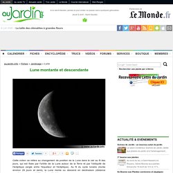 Lune montante et descendante