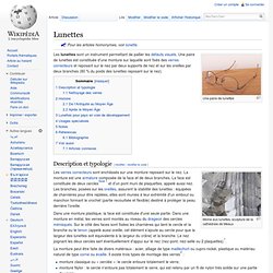 Histoire lunettes de vue Wikipedia