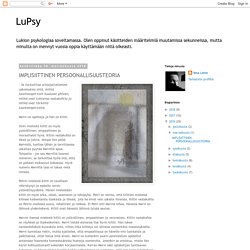 LuPsy: IMPLISIITTINEN PERSOONALLISUUSTEORIA