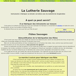 Lutherie sauvage