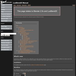 LuxBlend25 Manual - LuxRender Wiki