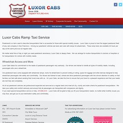 Luxor Cabs Ramp Taxi Service