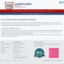 Luxor Cabs Local or Long-Distance Travels