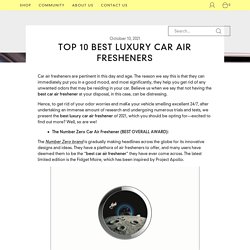 Top 10 Best Luxury Car Air Freshener