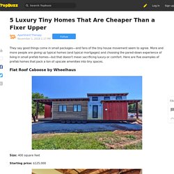 5 Luxury Tiny Homes That Are Cheaper Than a Fixer Upper