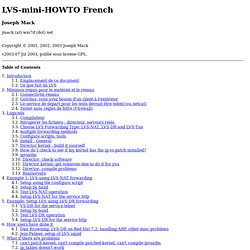 LVS-mini-HOWTO French