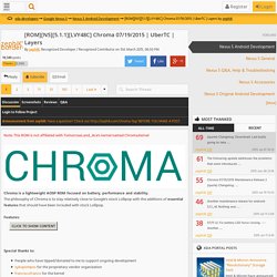 [ROM][N5][5.1.1][LVY48C] Chroma 07/19/2015