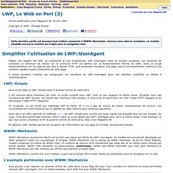LWP, Le Web en Perl (3)