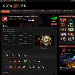 Lycanthrope Build Guide DOTA 2: Howl at the moon! In the Jungle, the Mighty Jungle! Updated 7/2/2013