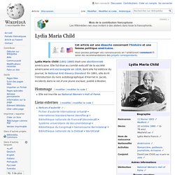 Lydia Maria Child