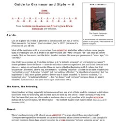 Lynch, Guide to Grammar and Style — A