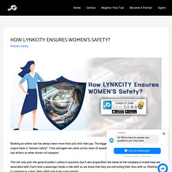 How LynkCity Ensures Women's Safety?