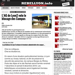 L'AG de Lyon2 vote le blocage des Campus