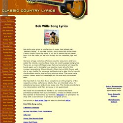 Western Swing lyrics with Guitar Chords