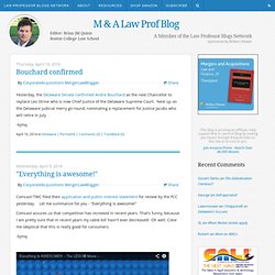 M & A Law Prof Blog