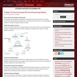 m-learning tips