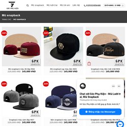 Bộ sưu tập +100 mẫu nón snapback nam, nữ đẹp nhất
