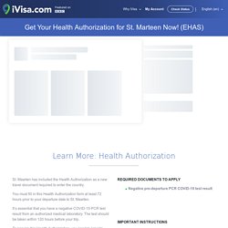 St. Maarten Health Authorization System (EHAS)