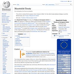 Maastricht Treaty