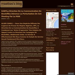 Maatkas's Blog