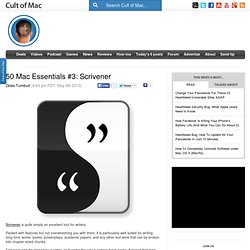 50 Mac Essentials #3: Scrivener