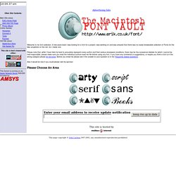 Mac Font Vault