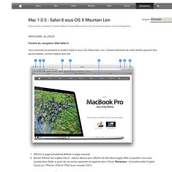 Mac 1-2-3 : Safari 6 sous OS X Mountain Lion