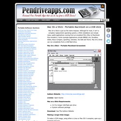 Mac On a Stick – Portable Macintosh on a USB stick