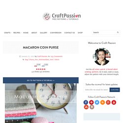 Macaron Coin Purse - Free Sewing Pattern