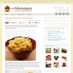 Stove-top Macaroni and Cheese
