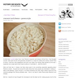 Macaroni and Cheese – Panera Style
