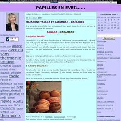 MACARONS TAGADA ET CARAMBAR - GANACHES - PAPILLES EN EVEIL.....