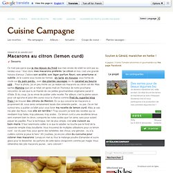Lemon curd - cuisine campagne