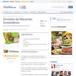 Omelete de Macarrão Instantâneo