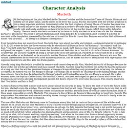 macbeth character essay