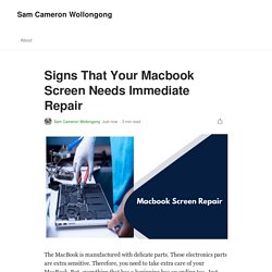 Signs That Your Macbook Screen Needs Immediate Repair
